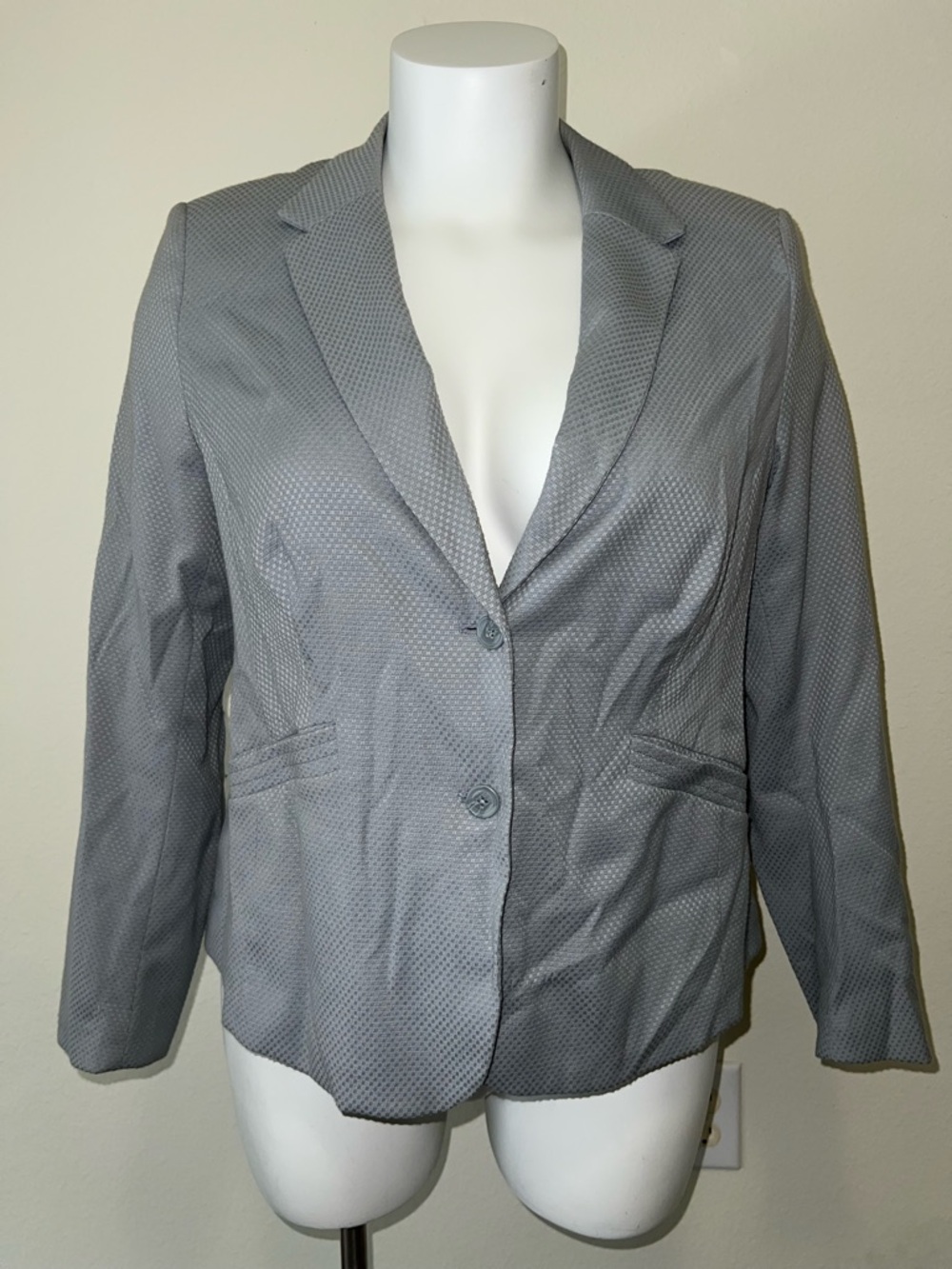 Lane Bryant Women's Tailored Gray Blazer Jacket